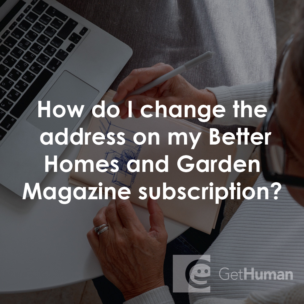 Better Homes And Gardens Subscription Change Of Address Fasci Garden